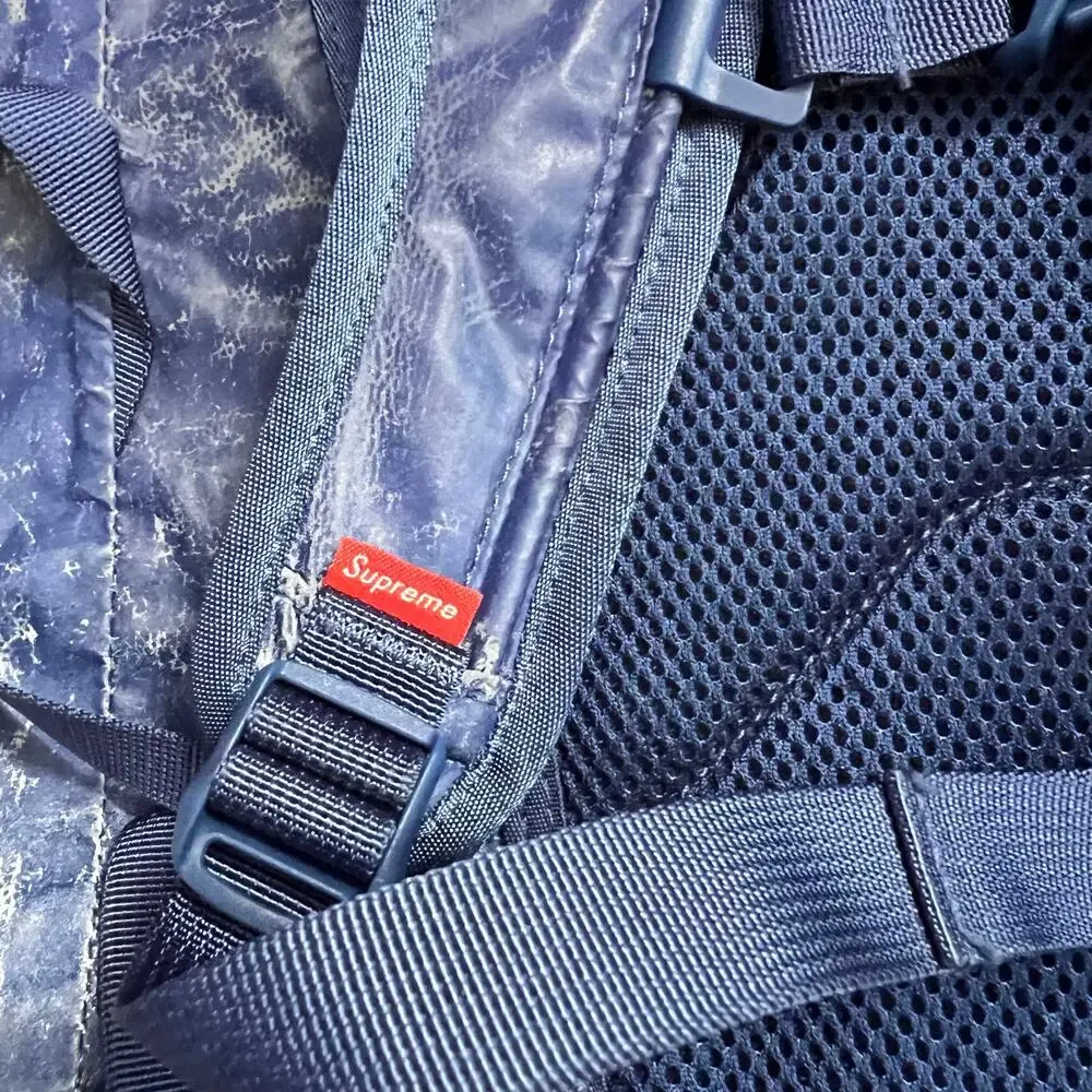 Supreme Blue Olmetex Speckled Waterproof Bag Backpack Italy **